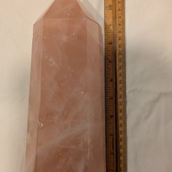 11 Inch 6lb Massive Rose Quartz Tower