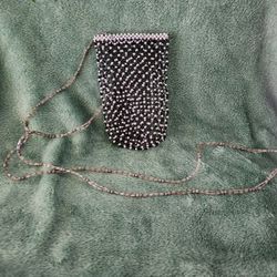 Hand Beaded Crossbody Bag 