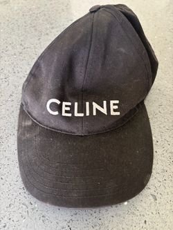 CELINE Black Logo Embroidered Baseball Cap Hat Size M – Pre-Owned