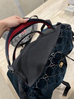 Red velvet gucci backpack clearance