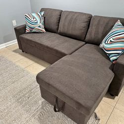 Modern Sofa Bed with Storage – Convertible Sleeper Couch for Small Spaces