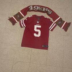 Niners Jersey & Scarf 
