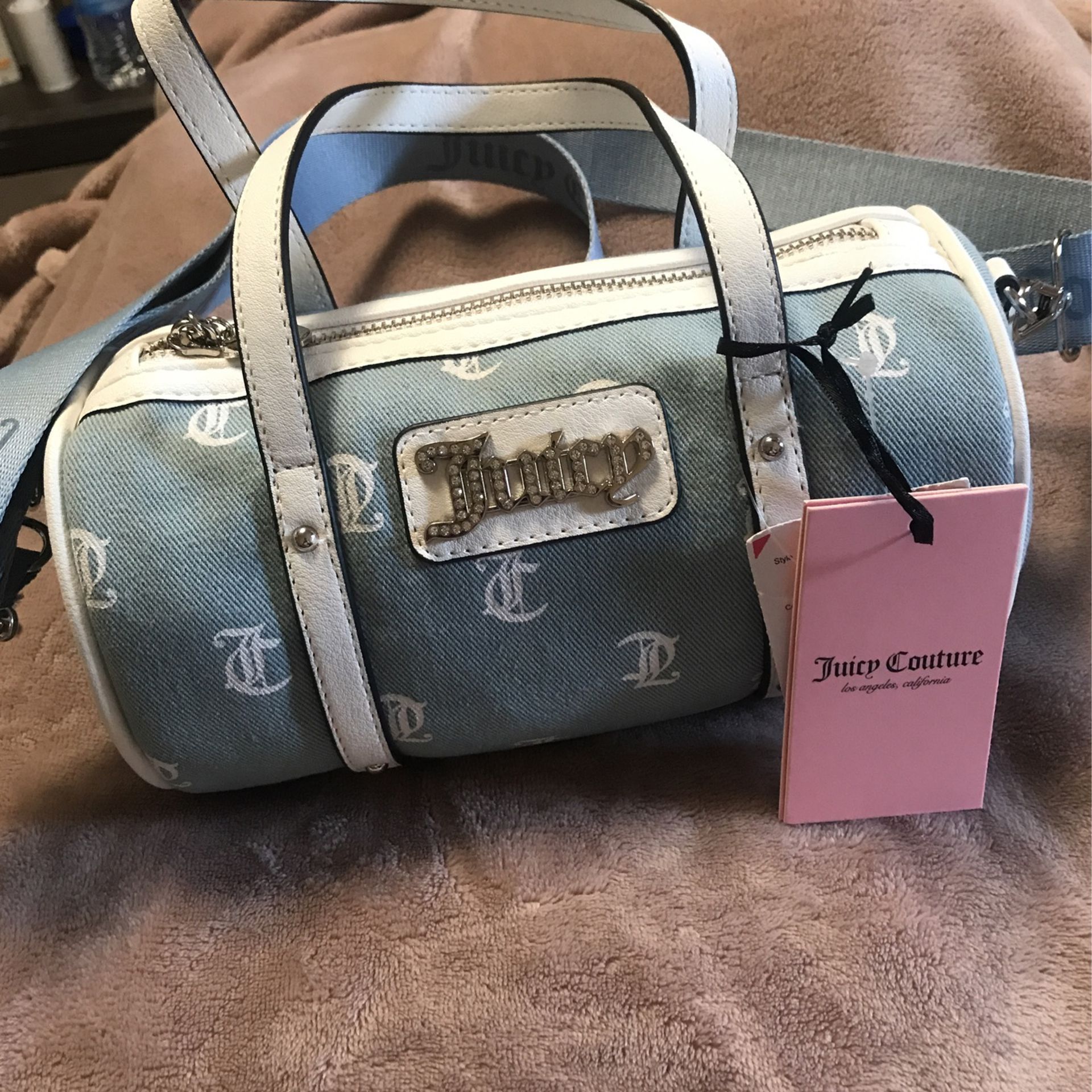 New Denim Barrel Bag Juicy Couture $45