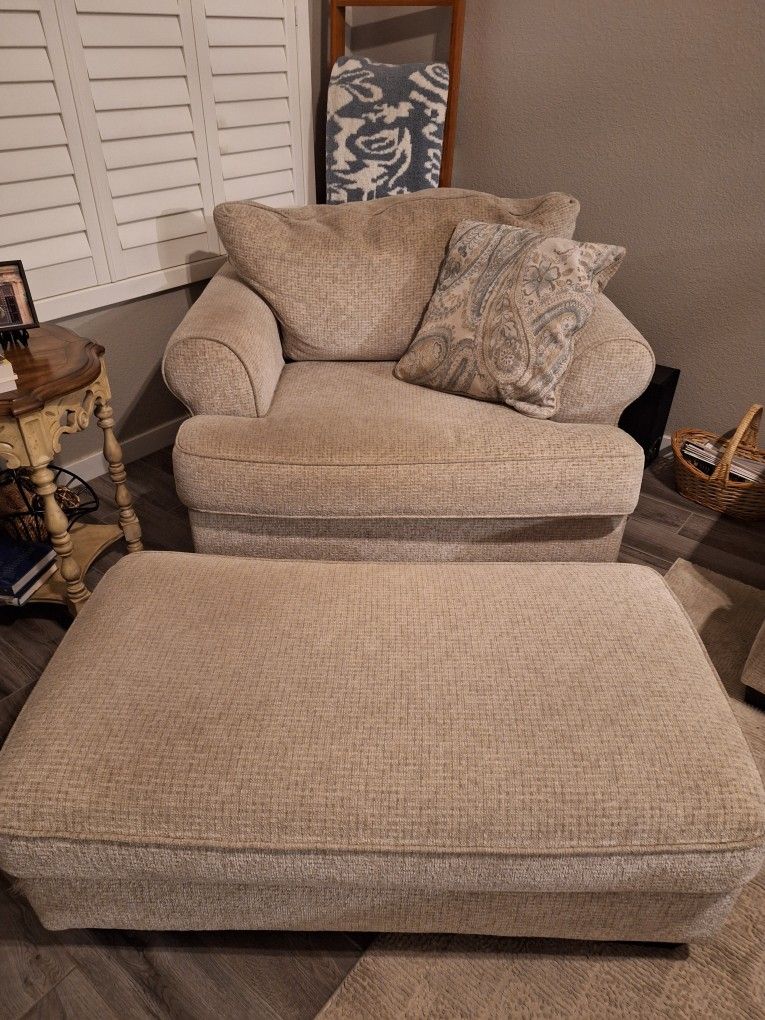Couch, Chair And Ottoman