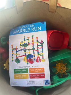 Marble Run with all parts and two marbles