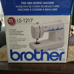 Brother LS-1217 Convertible Free Arm Portable Sewing Machine in Box

