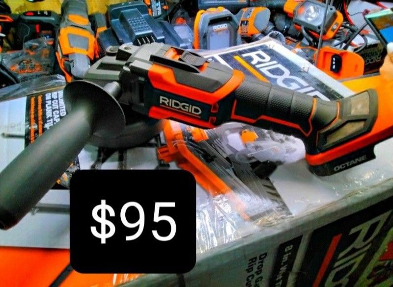 RIDGID 18-Volt OCTANE Cordless Brushless 4-1/2 in. Angle Grinder (Tool-Only)