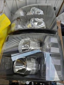 07-13 Chevy Silverado Headlights Faros Calaveras Micas Luces Lamps