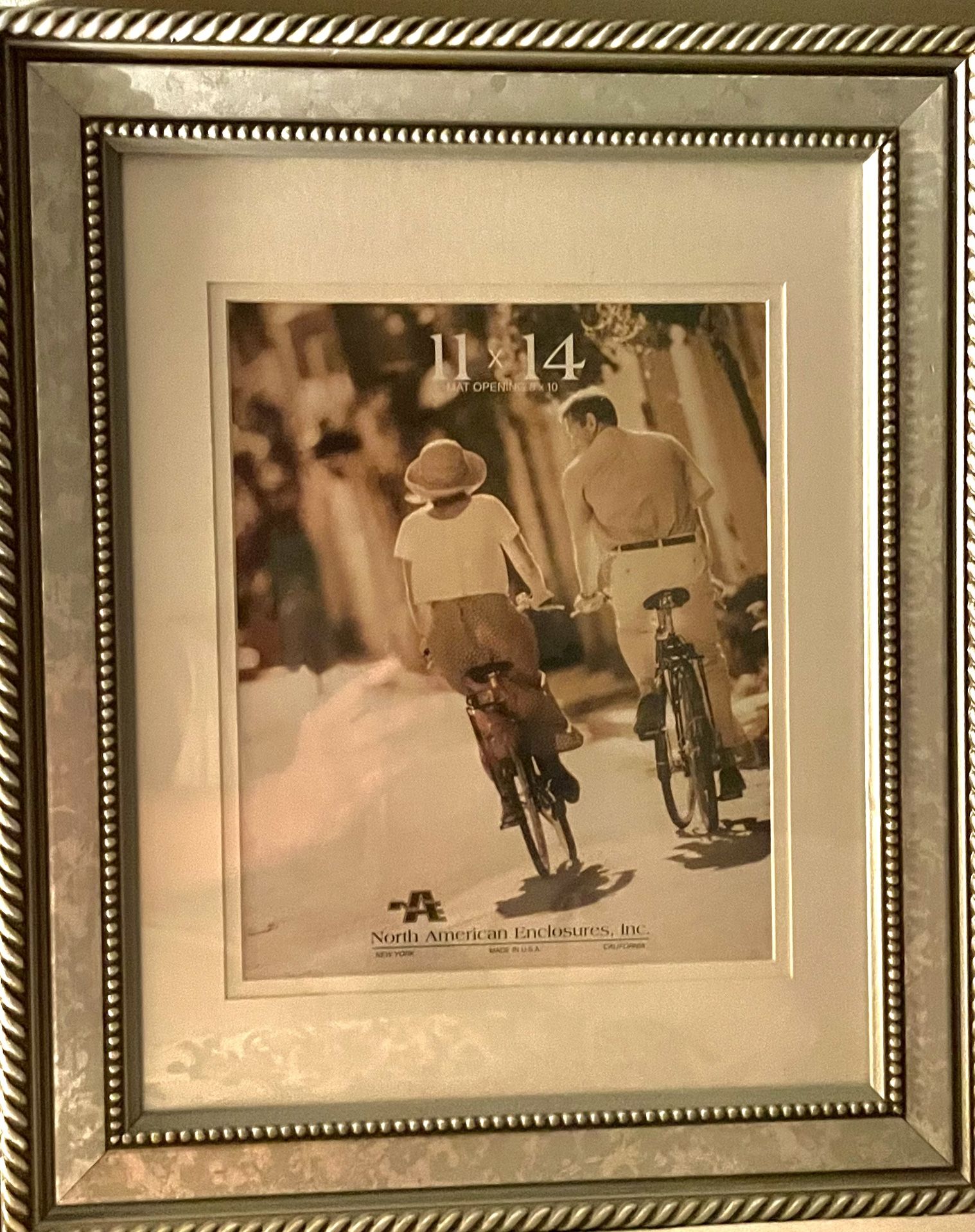 11X14 Silver Matted Picture Frame