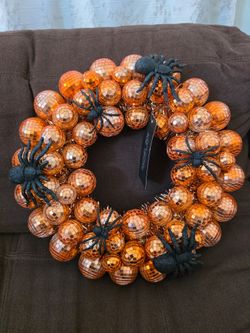 Halloween Wreath - Rachel Zoe Disco Ball 15 inch wreath