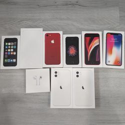 Various Empty iPhone Boxes