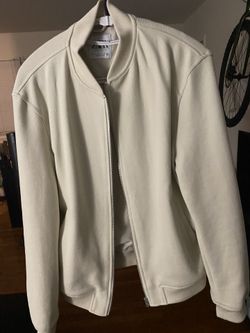 Zara Bomber Jacket In Cream Color