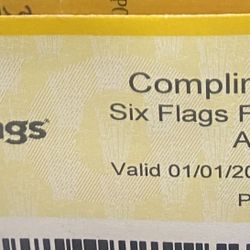 2 Tickets For Six flags  Christmas weeks 