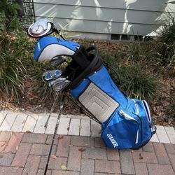 Mens Top Flite Gamer golf club set.  Right handed with matching golf bag