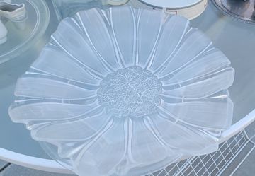 Big Glass Platter, For Salad Or Fruit, Any Treats. 