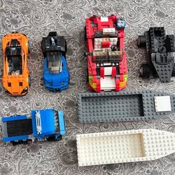 LEGO Vehicles Parts And Uncompleted Cars