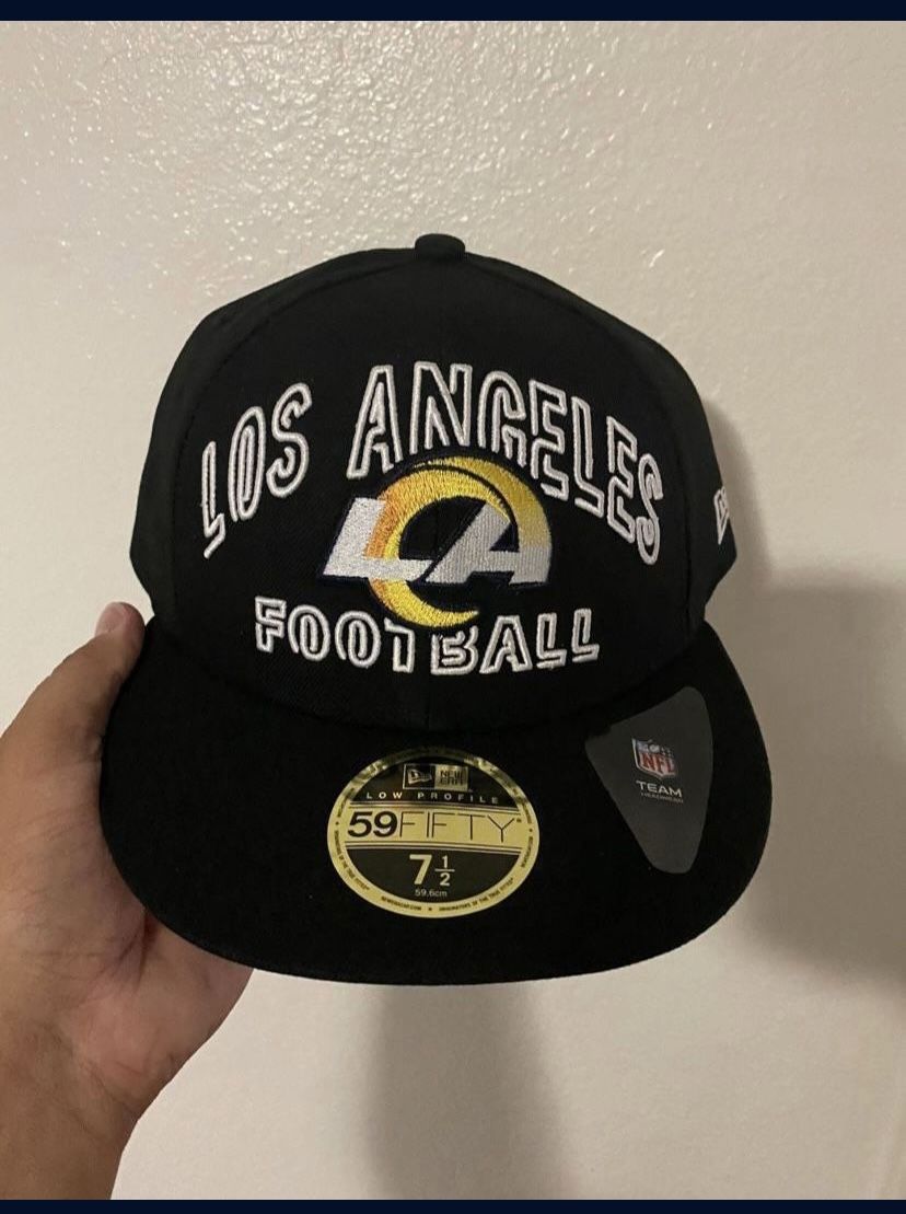 Los Angeles RAMS Football (LA RAMS) 59FIFTY New Era NFL Fitted Cap Hat Size : 7-1/2