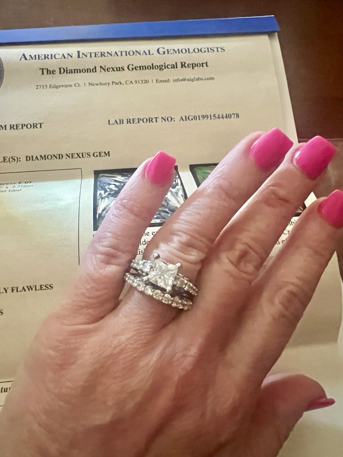 Princess Cut Lab Grown Diamond Engagement Ring 