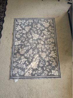 Washable Indoor Accent Rug with Rug Pad – Excellent Condition