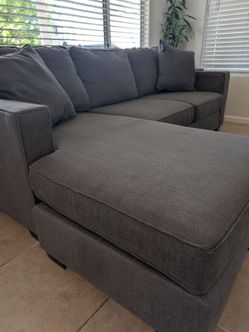 Gray Sectional Sofa with Chaise