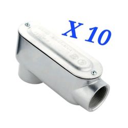 (Retail $180) NEW  Box Of 10 1-1/2 Rigid Metal Conduit Threaded