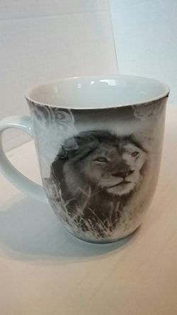 Lion mug designed in England