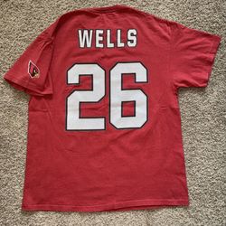 Arizona Cardinals NFL Team Apparel Beanie Wells Name & Number T Shirt