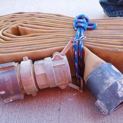 50'  Fire Hose W/ Male And Female Attachments  