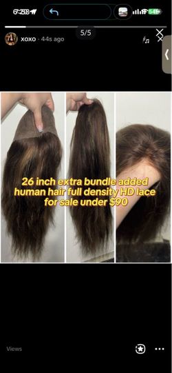 26 inch wig w highlights