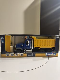 Brand-new in box 1:16 scale Bruder MACK dump truck