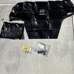 Mopar Genuine Winter grill cover, block heater adapter, and license plate kit