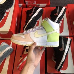 RETAIL Nike Dunk High “Cashmere” | Sizes- 7w, 8w, 9w, 9.5w | DS