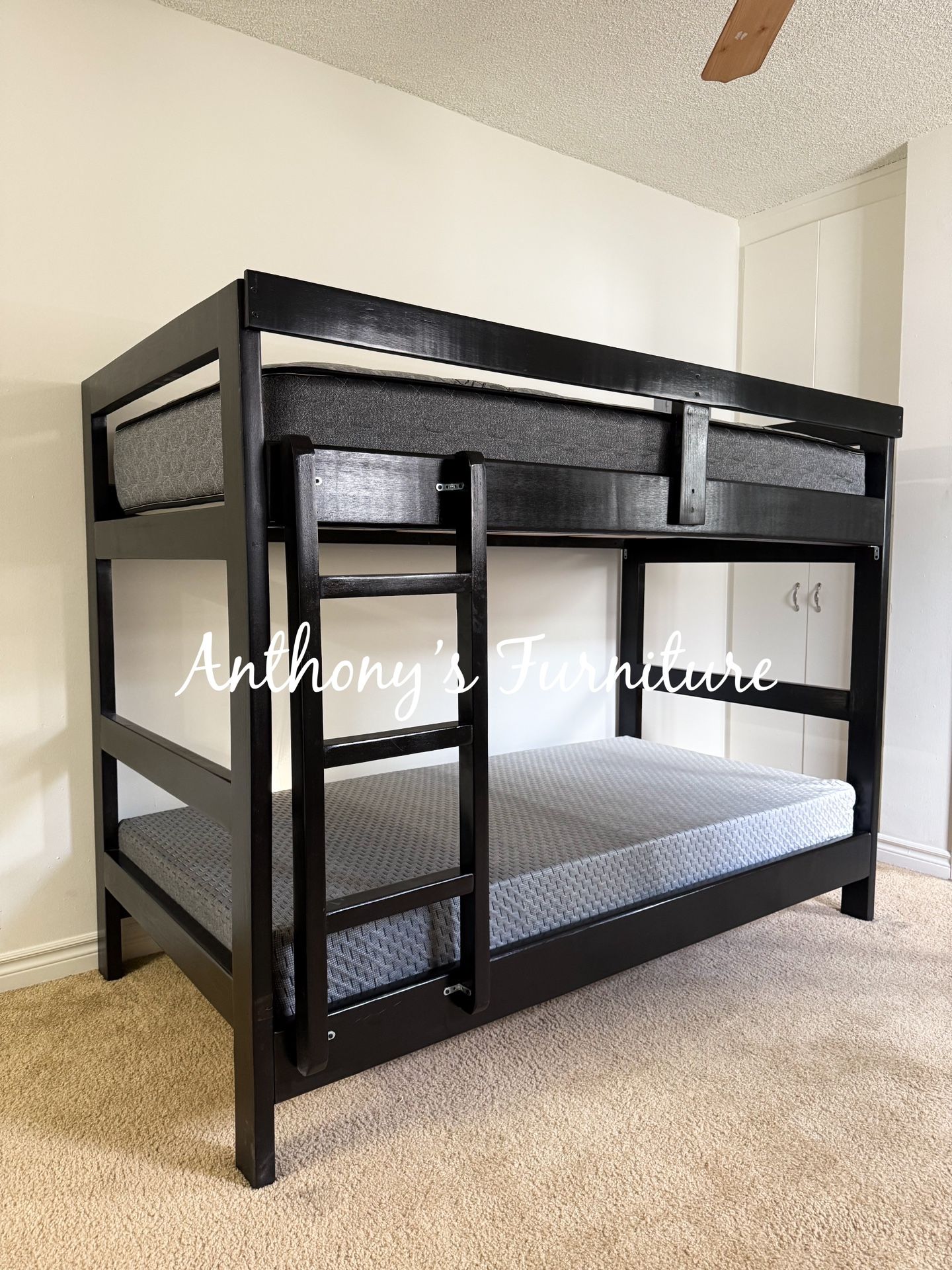 Twin Bunk Bed With Mattresses