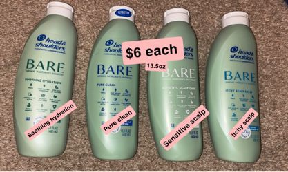 Bare head and shoulders shampoo