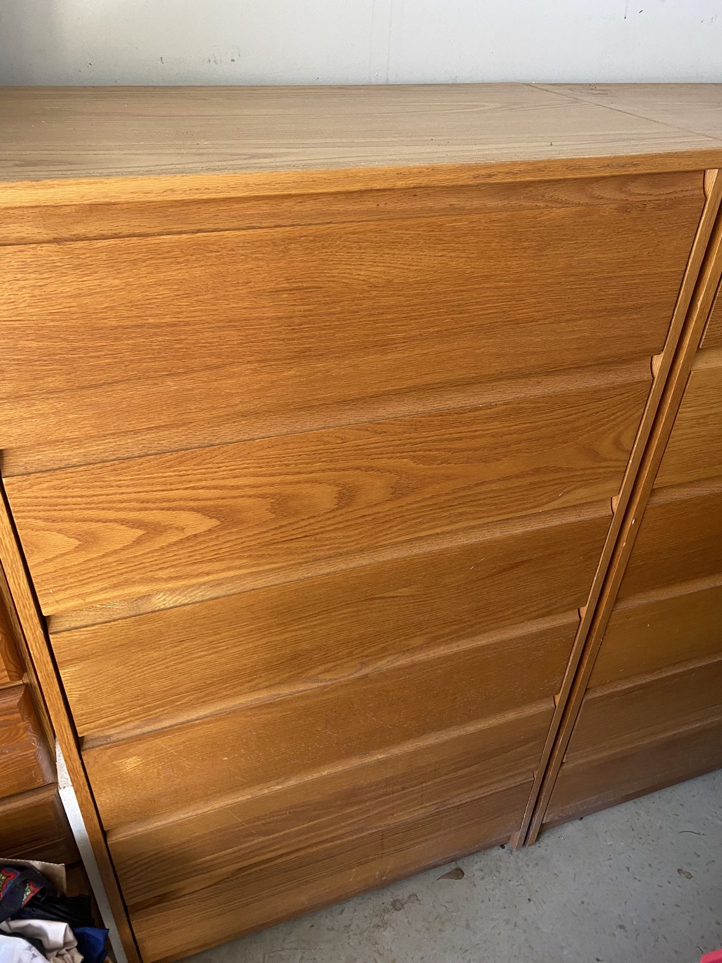 Wood six drawer chest of drawers. I have two of them.