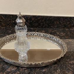 Vintage 7" Glass Powder Shaker  by Lady Primrose Tryst