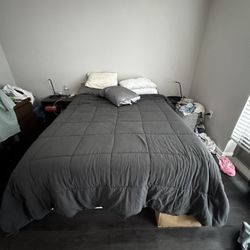 Memory Foam And Spring Mattress And IKEA Bed Frame