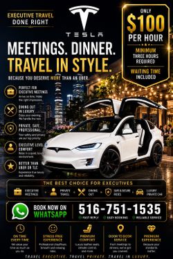 🎗️🎺Executive Travel- Done right!- 🚊High End Chauffeur Services🎗️