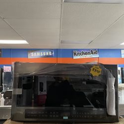 BLACK STAINLESS STEEL SAMSUNG MICROWAVE