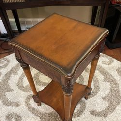 Wooden Side Table 26” tall