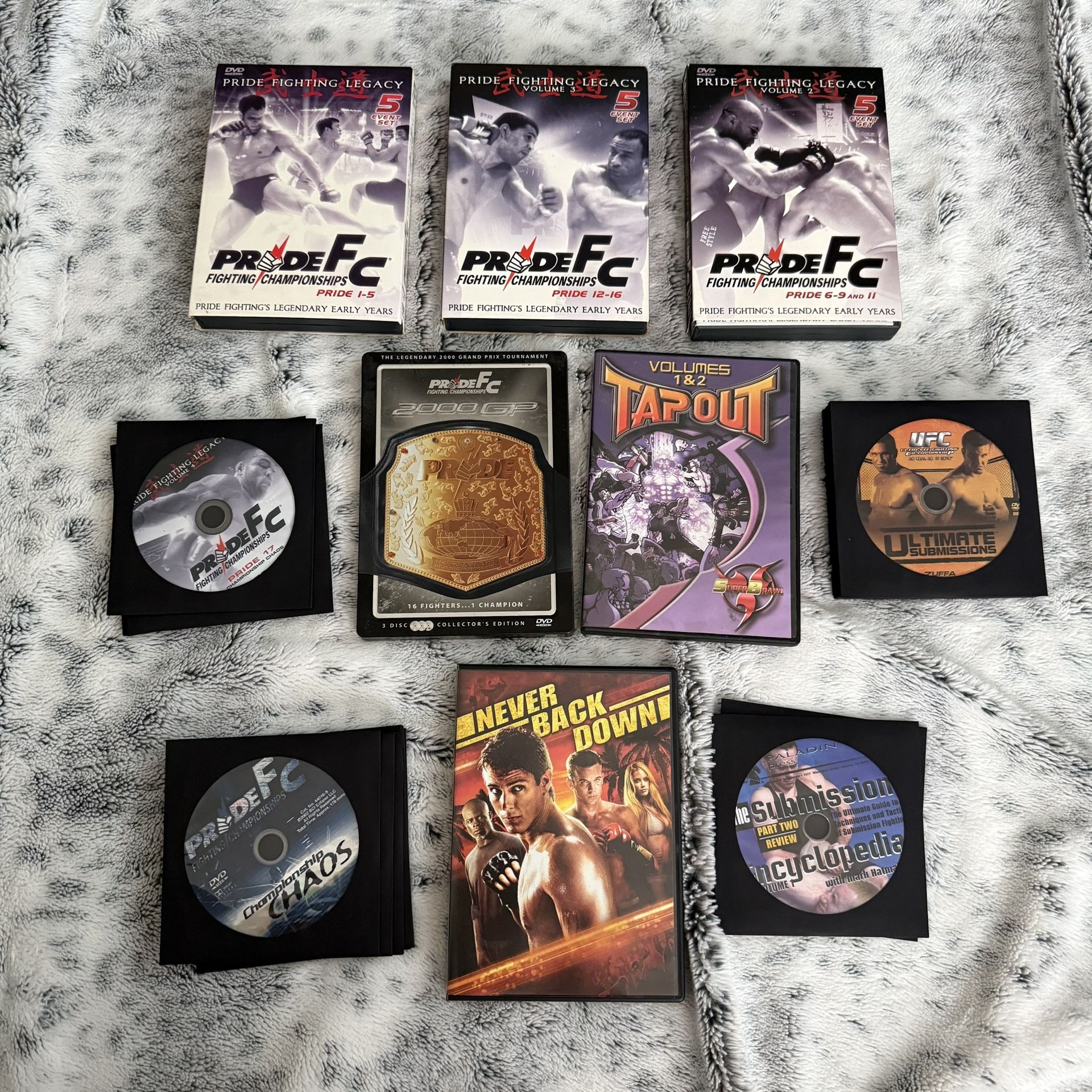 MMA DVD lot UFC Pride FC