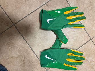 Nike Football Receiver Gloves Green Yellow