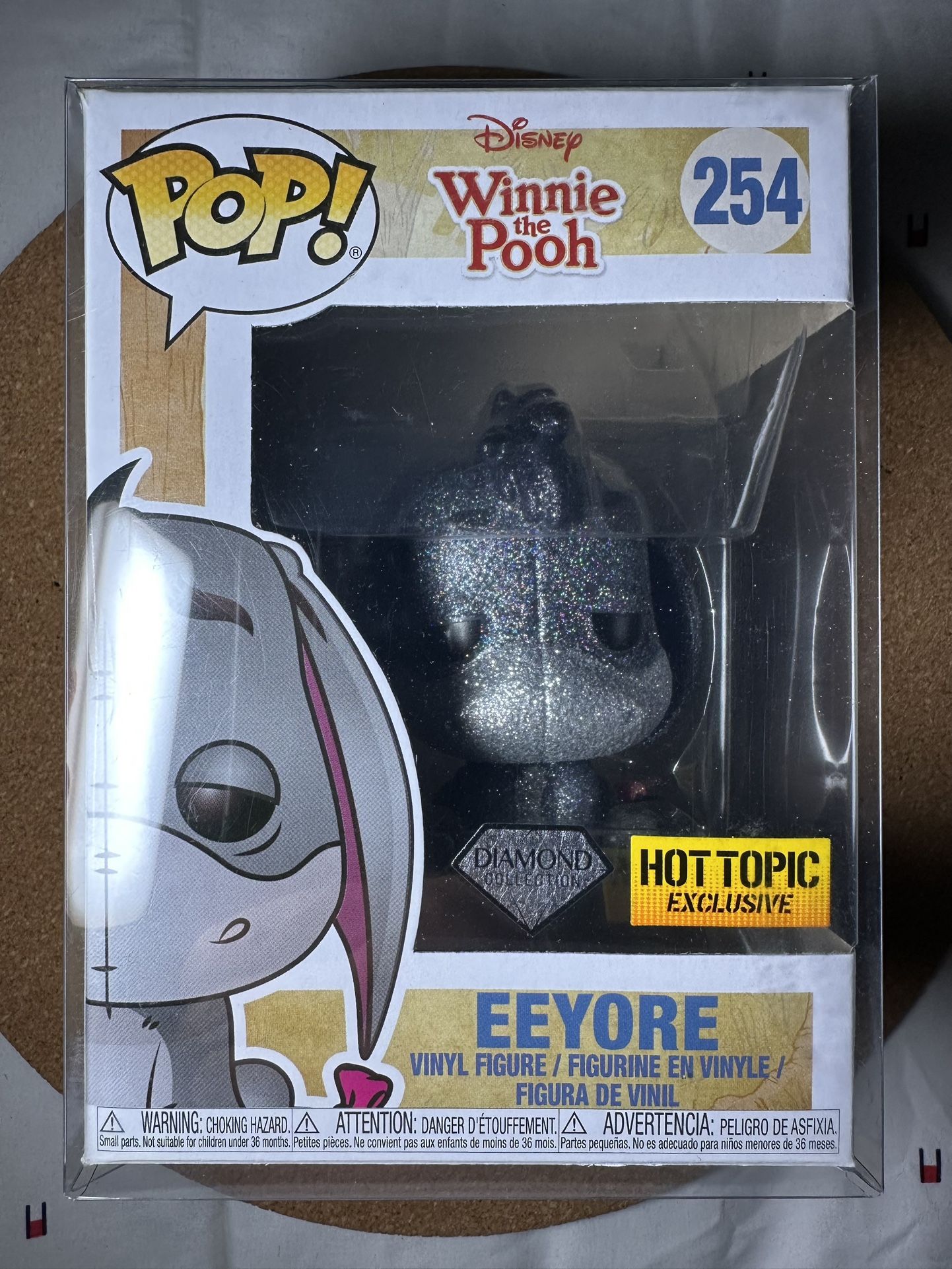 Funko Pop! Disney: Eeyore Diamond #254 Hot Topic Exclusive w/Pop Protector