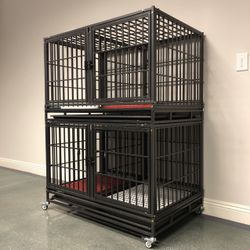 STACKABLE Dog Kennels 🐶 Cages With Removable Trays‼️👀🐾