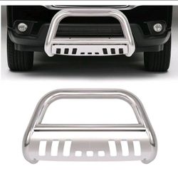 3" Bull Bar Bumper Grille Guard Mounting Brackets Silver Chrome Stainless Steel