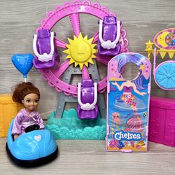 Barbie Chelsea Can Be Carnival Playset - Ferris Wheel, Bumper Car, Doll & More