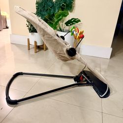 BabyBjörn Bouncer Balance Soft Cotton/Jersey, Beige/Gray, Adjustable 2-in-1