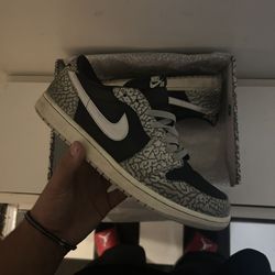 Jordan 1 Low Black Cement 