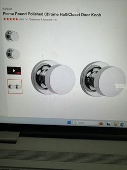 Kwikset Round Hall Closet Door Knob