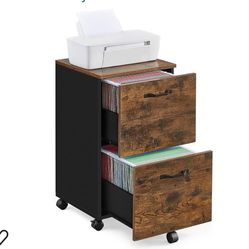 VASAGLE File Cabinet, With 2 Drawers, 